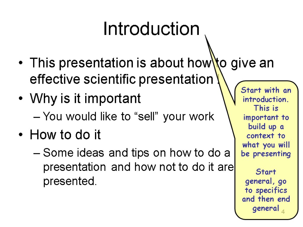 scientific presentation skills training